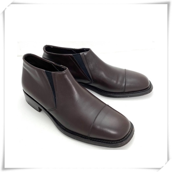 Prada Cup-toe Chelsea Ankle Boot Brown - Picture 1 of 12